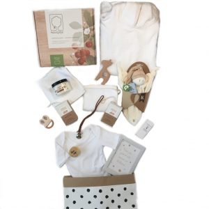 Geboorte pakket, kraamcadeau, geboortegeschenk, biologische verzorging baby