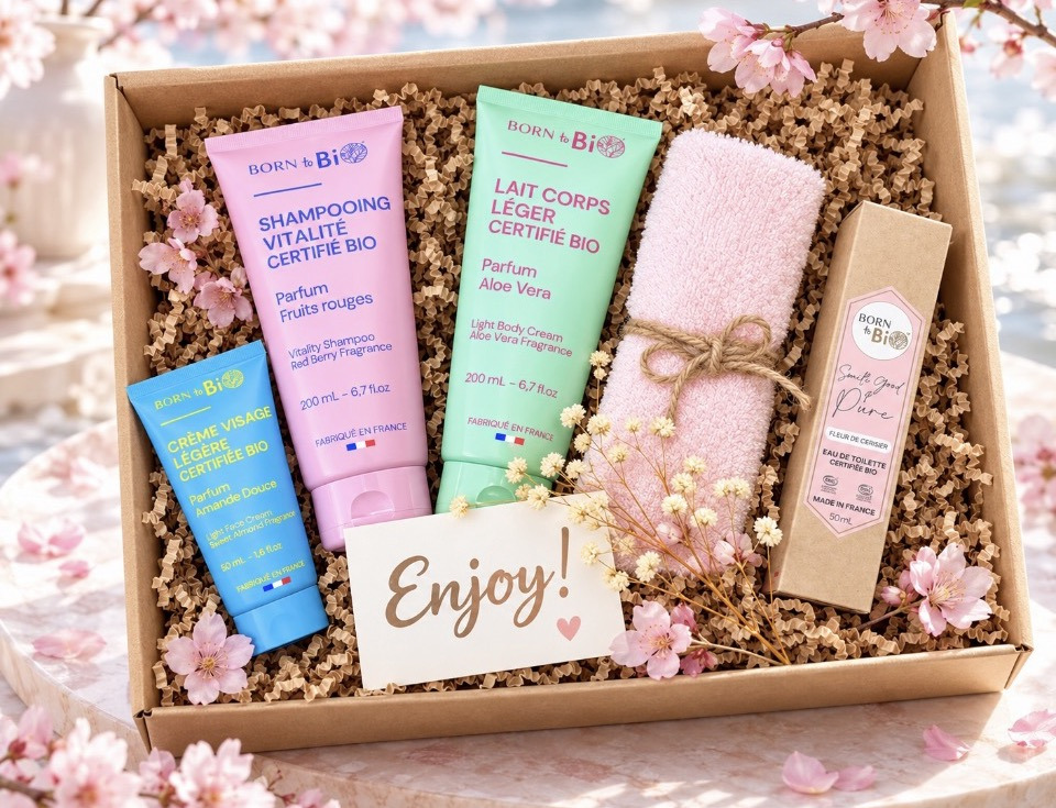 Fresh & Fabulous Born to Bio cadeaupakket met biologische verzorging en parfum