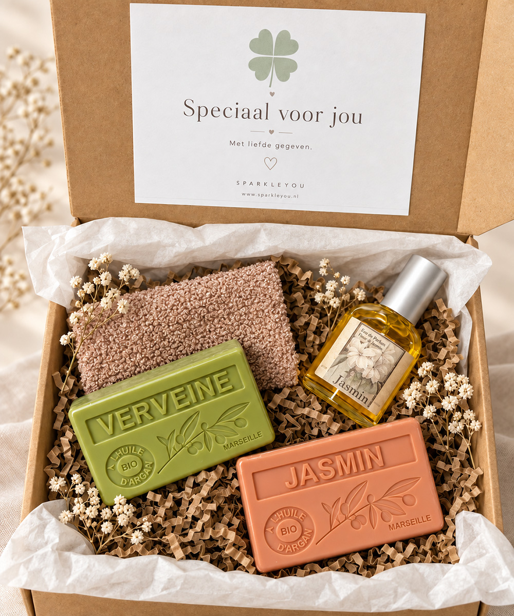 Een heerlijk jasmijnmoment cadeaupakket van Sparkleyou